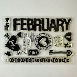 My Acrylix In The Month of February Stamps CTMH c1403